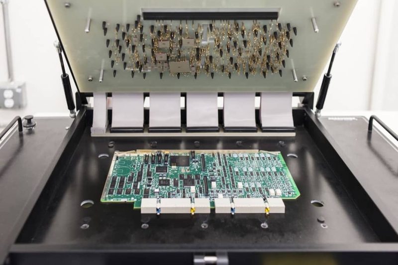 ICT in-circuit testing system for PCB verification